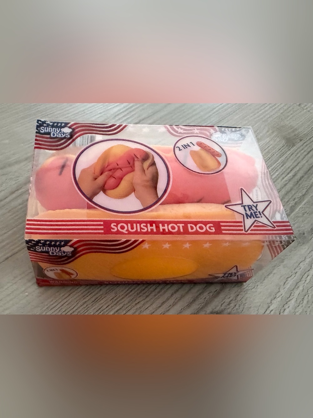 Squish Hot Dog Toy